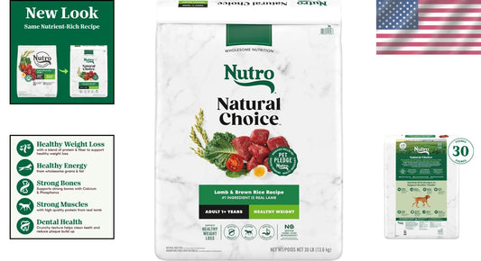 Nutro Natural Choice Healthy Weight Dry Dog Food - Lamb & Rice, 30 lbs. Bag