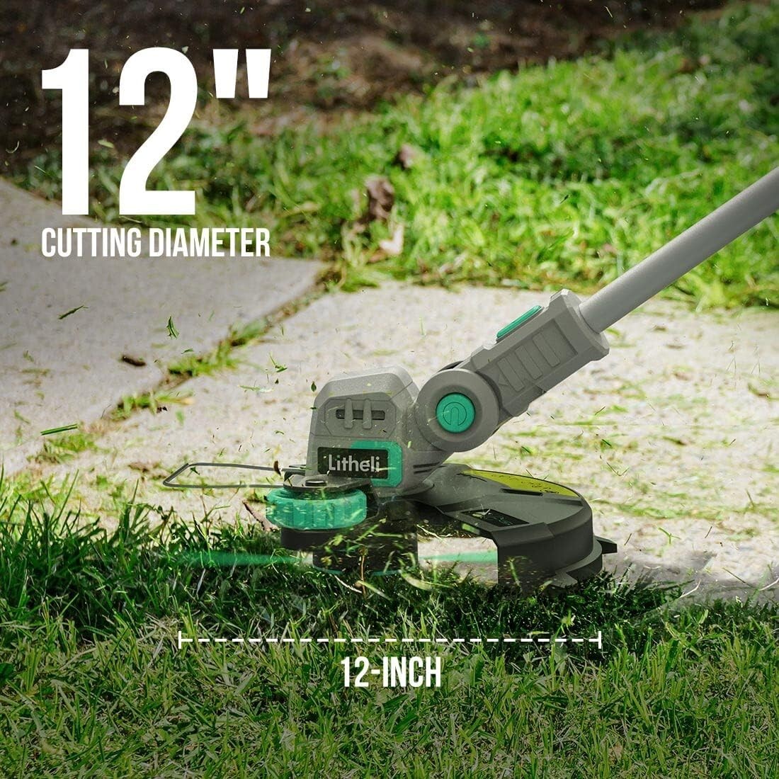 Lightweight 20V Cordless Edger/Trimmer with Tool-Free Telescopic Height Adjust