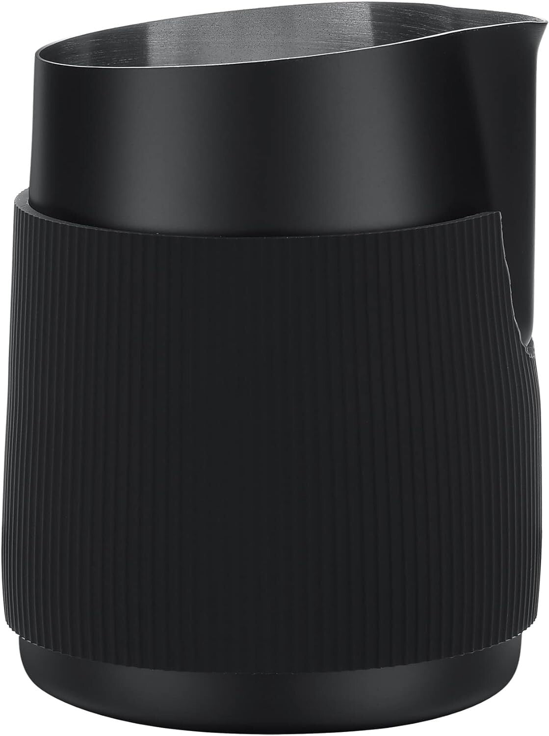 Compact Coffee Frothing Pitcher with Precision Spout - Ideal for Latte Art