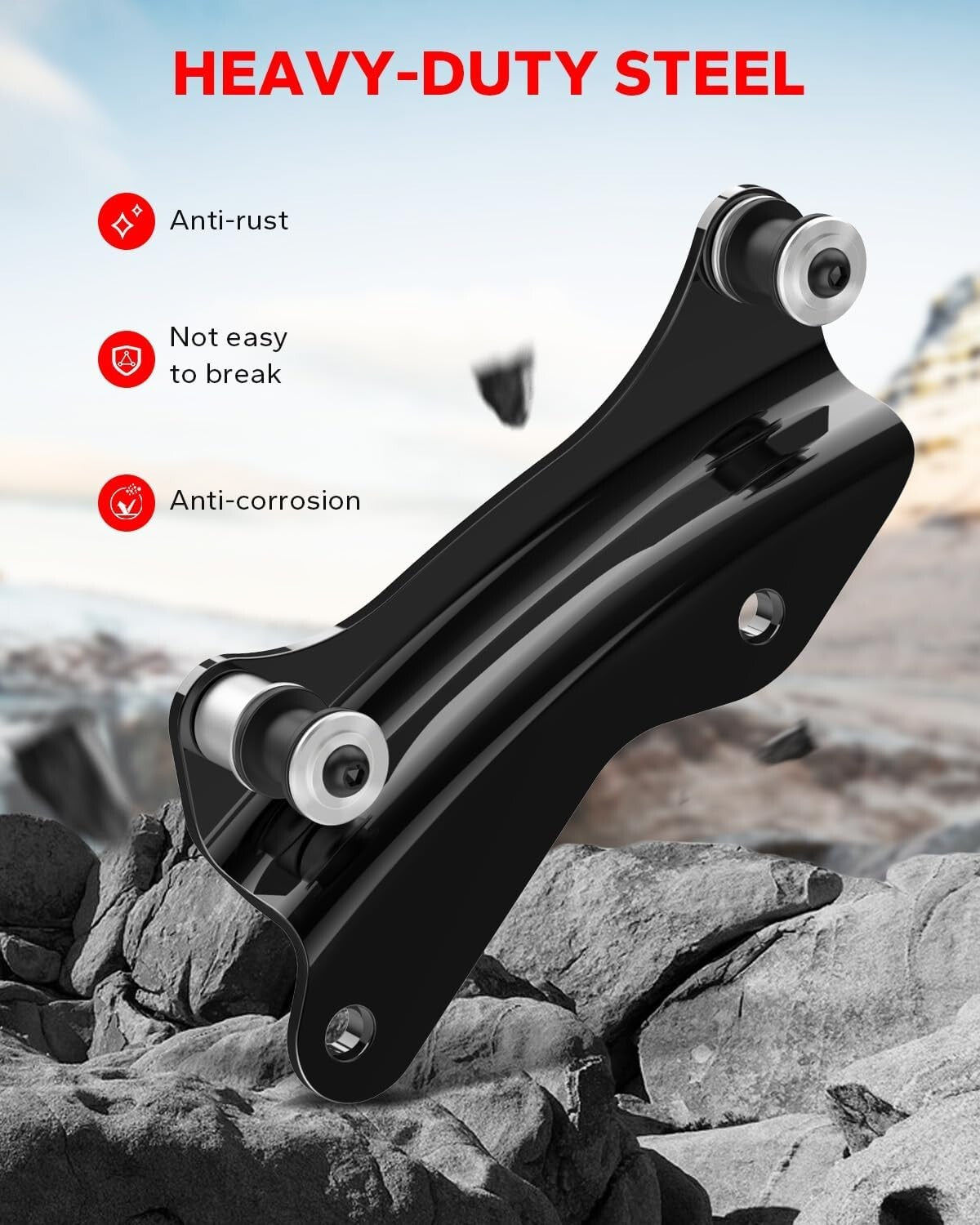 4-Pcs Docking Hardware Cover Set for Harley Touring Models - Vivid Black Design