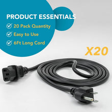 Load image into Gallery viewer, Universal 6FT C13 Power Cable for Desktop, Monitor, Printer - Durable Design