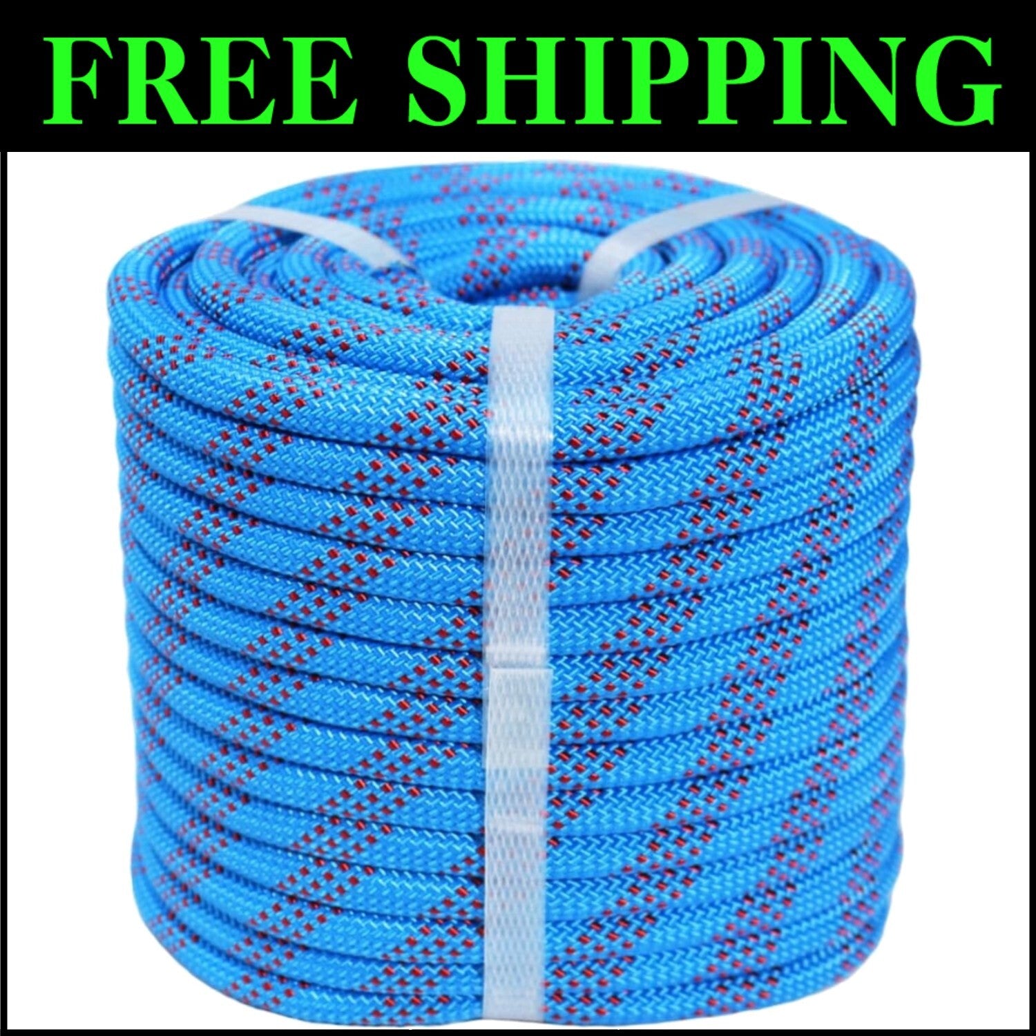Moisture Resistant Braided Rope 3/8 Inch x 150 Feet - High Strength for Safety