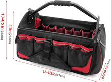 Load image into Gallery viewer, Ergonomic Heavy-Duty Tool Bag with Rotating Handle &amp; Reflective Safety Strips