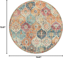 Load image into Gallery viewer, Soft 6ft Round Area Rug with Non-Slip Backing - Machine Washable Home Essential