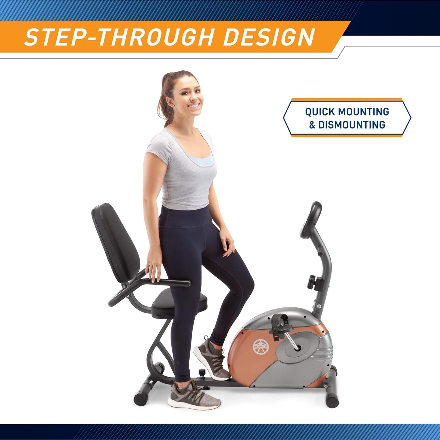 Adjustable Magnetic Resistance Exercise Bike for Home Fitness - 8 Levels
