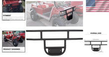 Load image into Gallery viewer, Sleek Matte Black Brush Guard for Club Car DS - Durable Steel Front Bumper