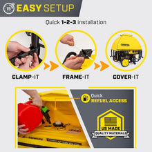 Load image into Gallery viewer, NFPA Rated Waterproof Cover for 4,000-12,500 Watt Generators - GenTent Support