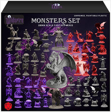 Load image into Gallery viewer, Dungeons &amp; Dragons Miniatures Collection: 68 Paintable Figures &amp; 200+ Page Guide
