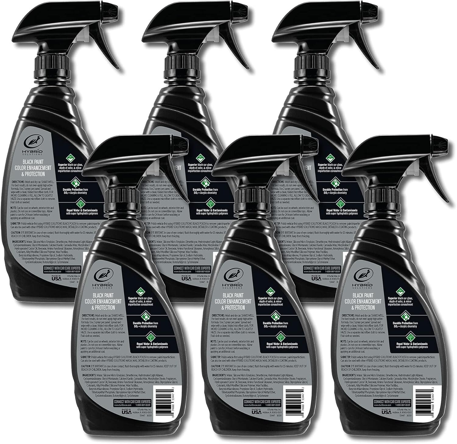 Restore & Protect Black Car Paint: Ceramic Infused Spray Wax, Easy Application