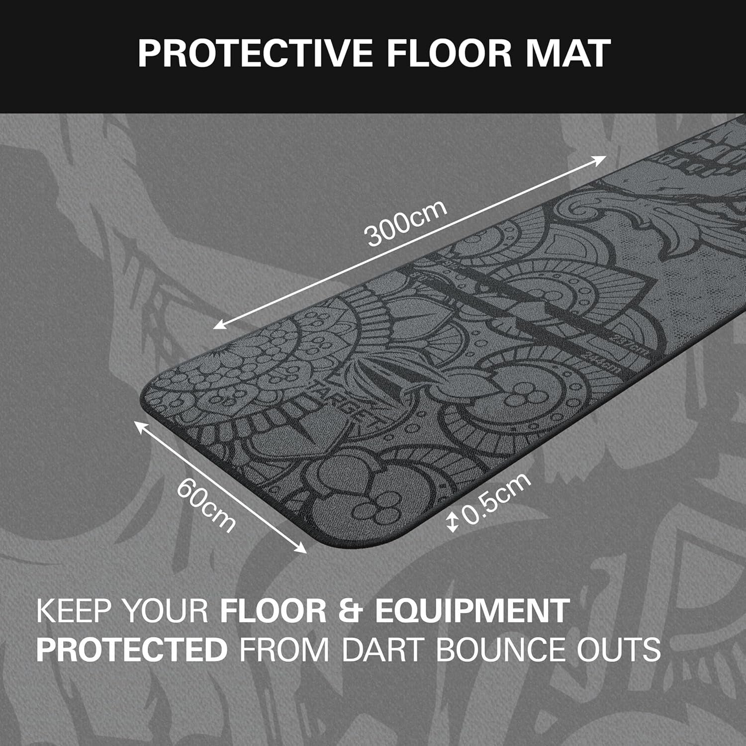 Lightweight Darts Mat with World Champion Design - Ideal Gift for Enthusiasts