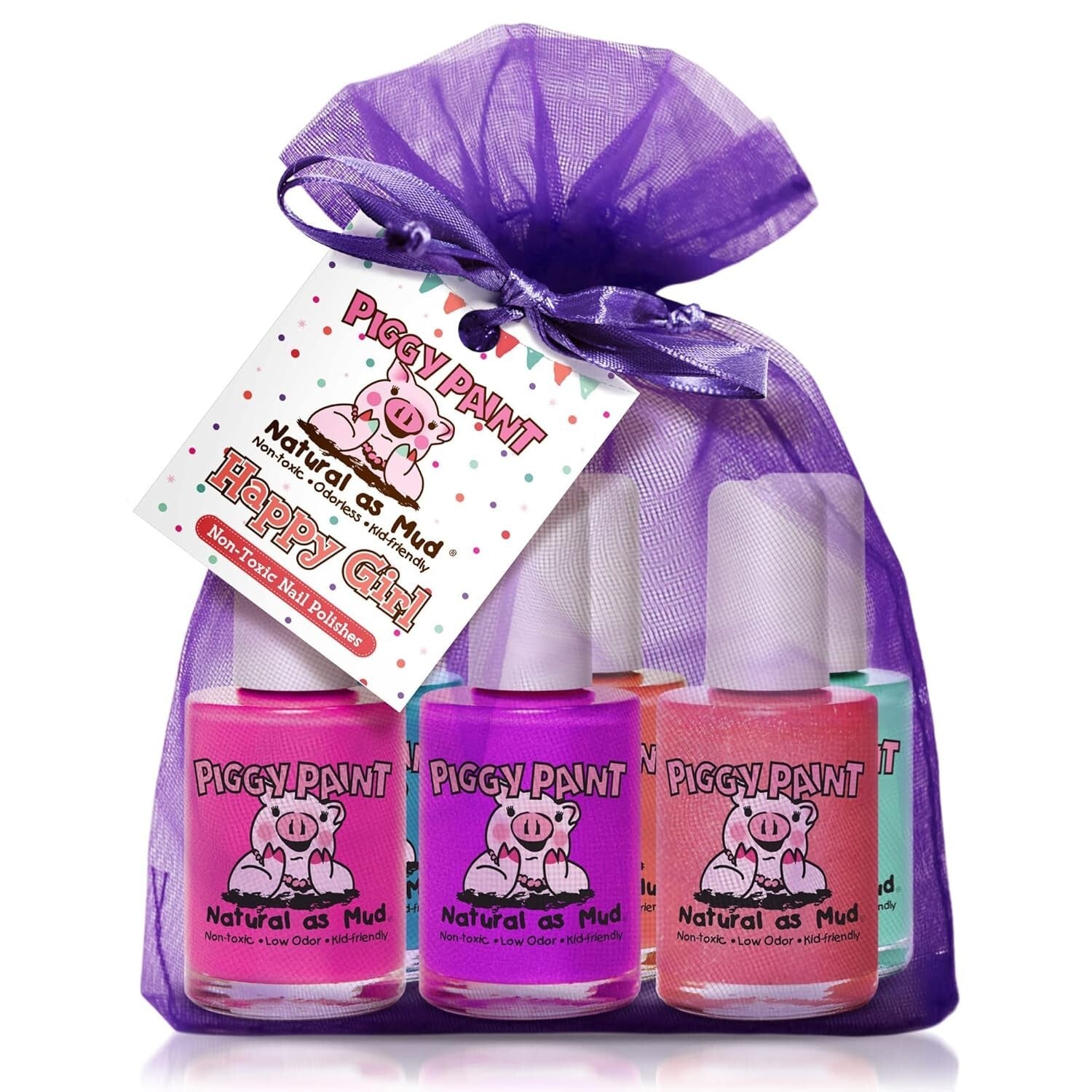Children's Nail Polish Set: Non-Toxic, Water-Based, Safe & Fun - 6 Colors