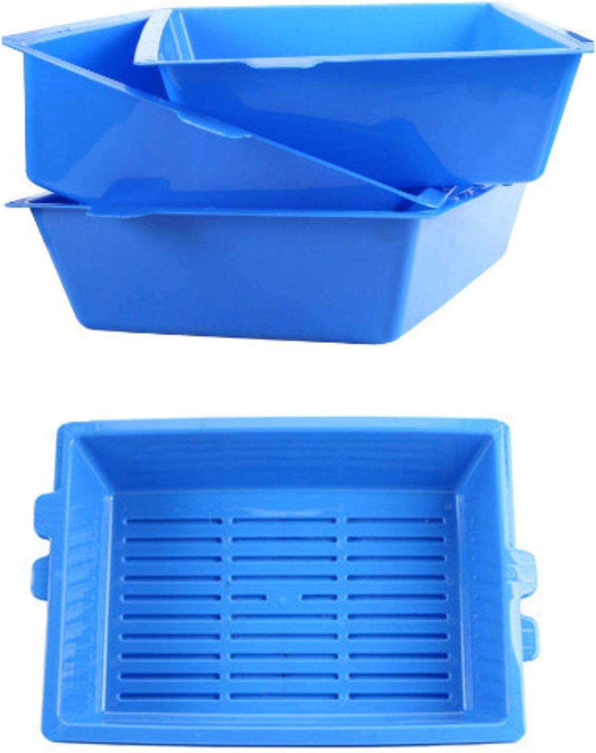 Reusable Cat Litter Box with 3 Sifting Trays - Convenient Scoop-Free Solution