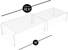 Load image into Gallery viewer, Expandable 6-Piece Metal Wire Storage Rack for Kitchen &amp; Bathroom Organization