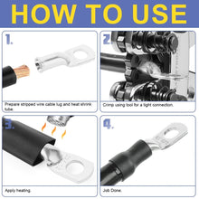 Load image into Gallery viewer, Portable 220PCS Tinned Copper Lug Kit with Heat Shrink Tubes - Pro Grade Quality