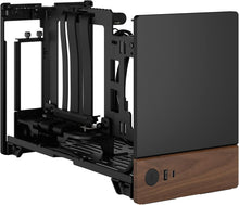 Load image into Gallery viewer, Stylish Small Form Factor Gaming Case - Terra Graphite with Walnut Front Panel