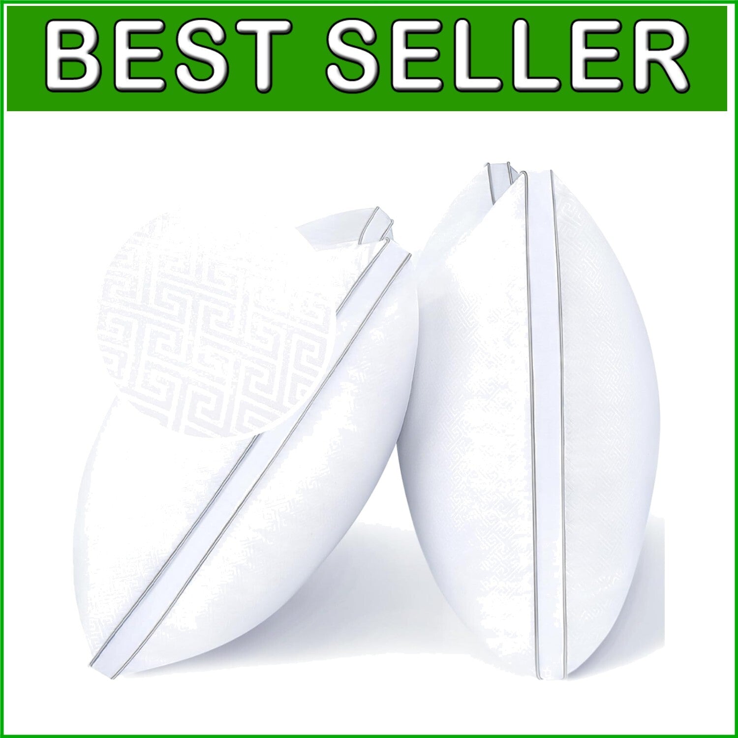 Dual Pack Standard Bed Pillows – Down Alternative, Oeko-Tex Certified Quality