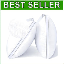 Load image into Gallery viewer, Dual Pack Standard Bed Pillows – Down Alternative, Oeko-Tex Certified Quality