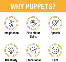 Load image into Gallery viewer, Engaging 30-Inch Purple Puppet with Arm Control – Ideal for Kids' Entertainment