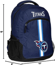 Load image into Gallery viewer, Lightweight Tennessee Titans Backpack with Secure Zippers and Mesh Pockets