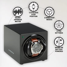 Load image into Gallery viewer, Programmable Watch Winder Box for Most Automatic Watches - 5 TPD Settings