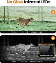 Load image into Gallery viewer, Premium 4K Game Camera - 130° Wide-Angle, No Glow Infrared for Clear Night Shots