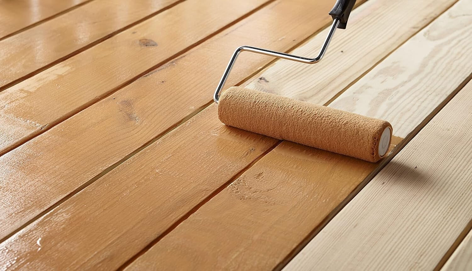 Acrylic-Based Cedar Semi-Transparent Wood Stain - 1 Gallon, 500 Sq. Ft. Coverage