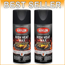 Load image into Gallery viewer, High Heat Max Black Gloss Spray Paint - 12 Oz, Pack of 2 for Grills &amp; BBQs