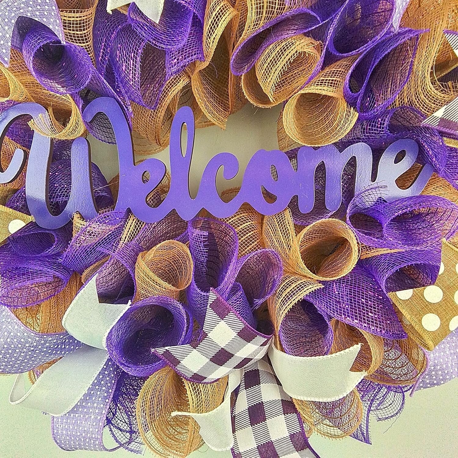 Customizable Jute Welcome Wreath - Perfect Handmade Gift for Every Occasion