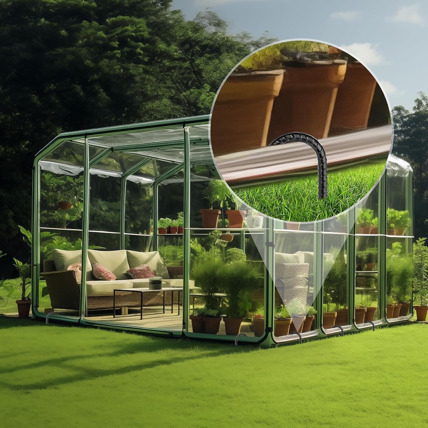 24-Pack 16 Inch J Hook Steel Tent Stakes – Reliable Chisel Point Ground Anchors