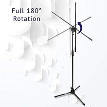 Load image into Gallery viewer, Durable Foldable Microphone Stand Boom Arm with Height Adjustment 38.5"-66"