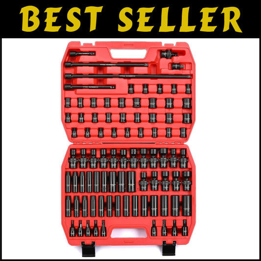 Heavy Duty 3/8" Drive Master Socket Set - Durable Chrome Moly Construction