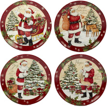 Load image into Gallery viewer, Enchanting 16-Piece Holiday Dinnerware Set by Susan Winget - Festive Table Decor