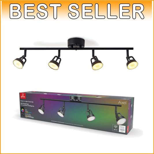 Dimmable Multicolor RGB 4-Light Track Lighting - No Hub Required, 1600 Lumens