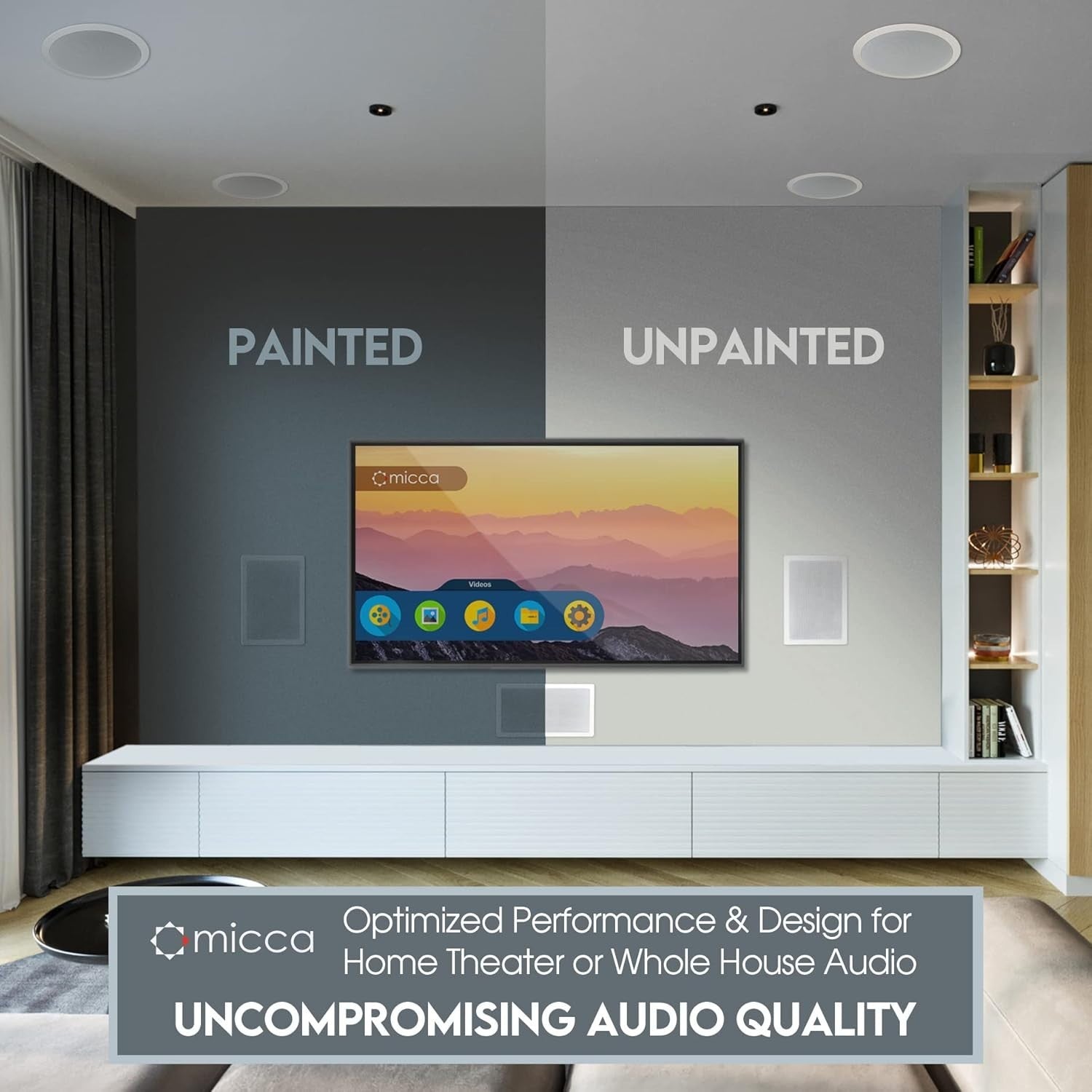 2-Way In-Wall Speaker with 6.5" Woofer & 1" Tweeter - Elegant Audio Solution