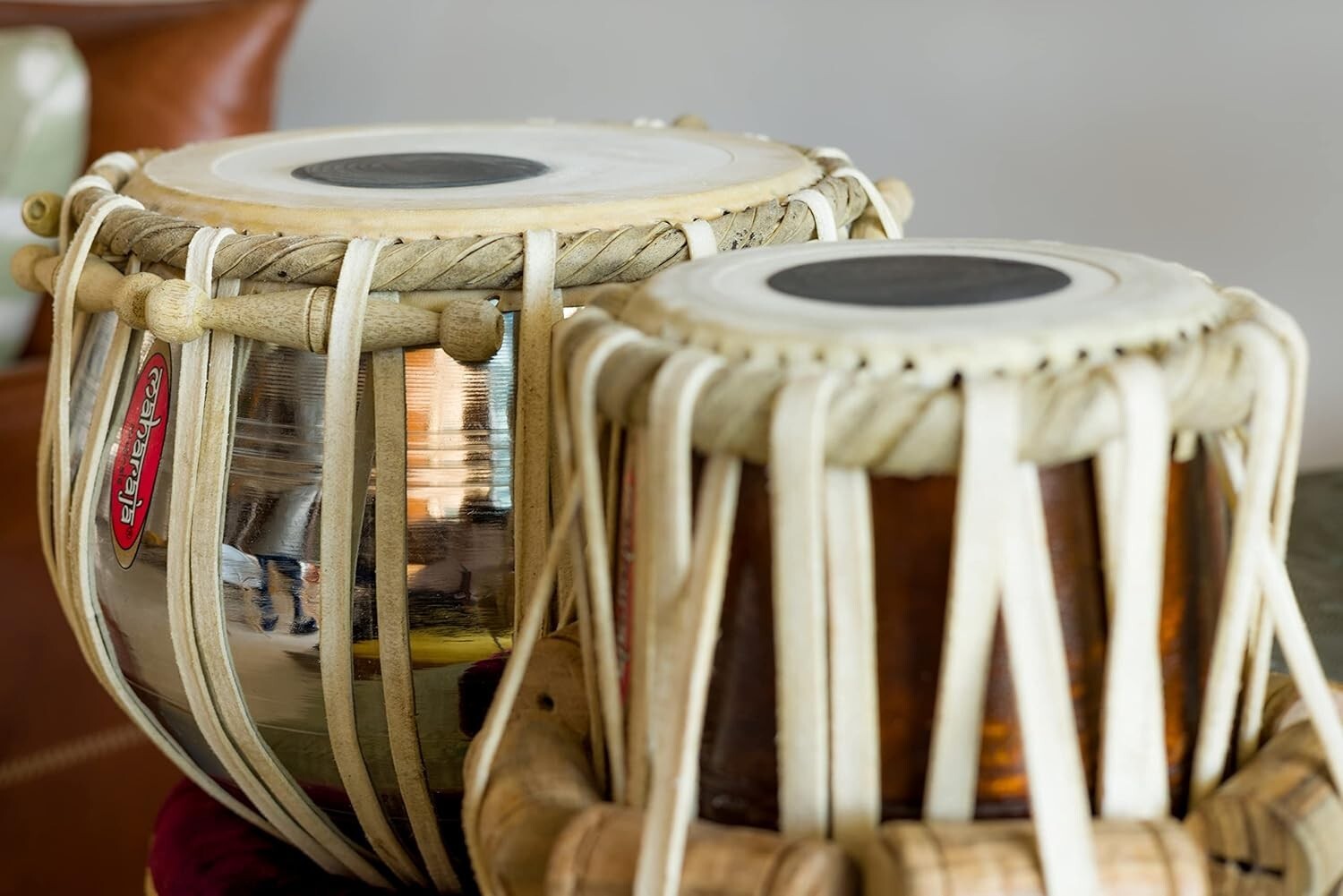 Basic Tabla Set for Beginners - Steel Bayan, Dayan, and Instructional Resources
