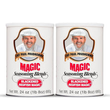 Load image into Gallery viewer, Prudhomme's Cajun Magic Blackened Redfish Seasoning – 24 oz Canister (Pack of 2)