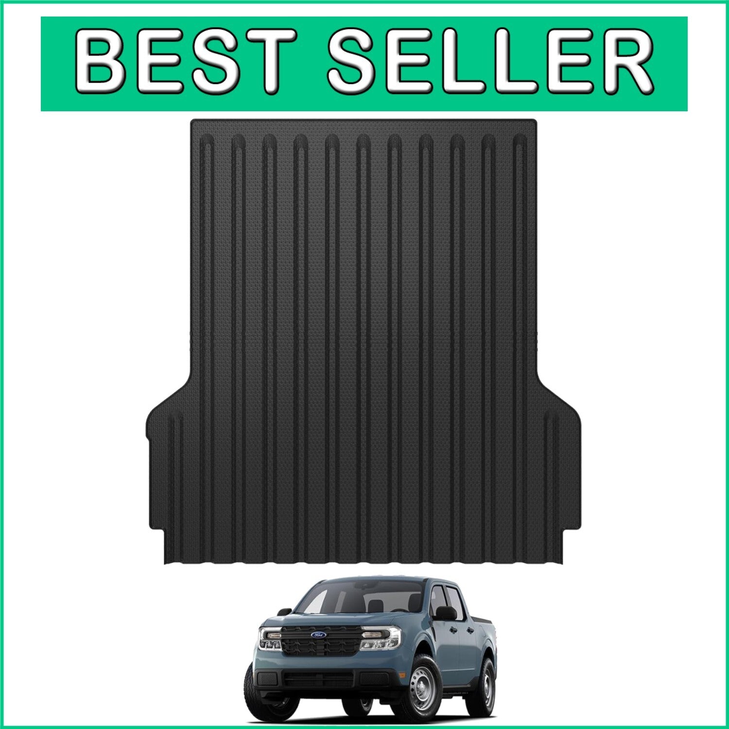 Custom Fit TPE Bed Mat for 2022-2025 Trucks with Raised Edges for Protection