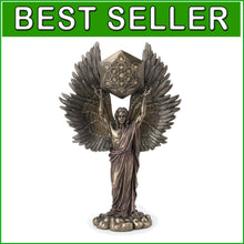 Load image into Gallery viewer, Unique Metatron Angel and Sacred Geometry Cube Statue - 2.5 lbs of Brilliance