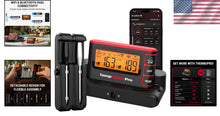 Load image into Gallery viewer, Wireless Bluetooth Meat Thermometer with App and Unlimited Range – 1050°F