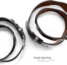 Load image into Gallery viewer, Men's Genuine Full Grain Leather Belt with Antique Buckle &amp; Conchos - 1-1/2"
