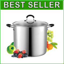 Load image into Gallery viewer, Heavy-Duty Professional Sauce Pot with Tempered Glass Lid, Induction Compatible