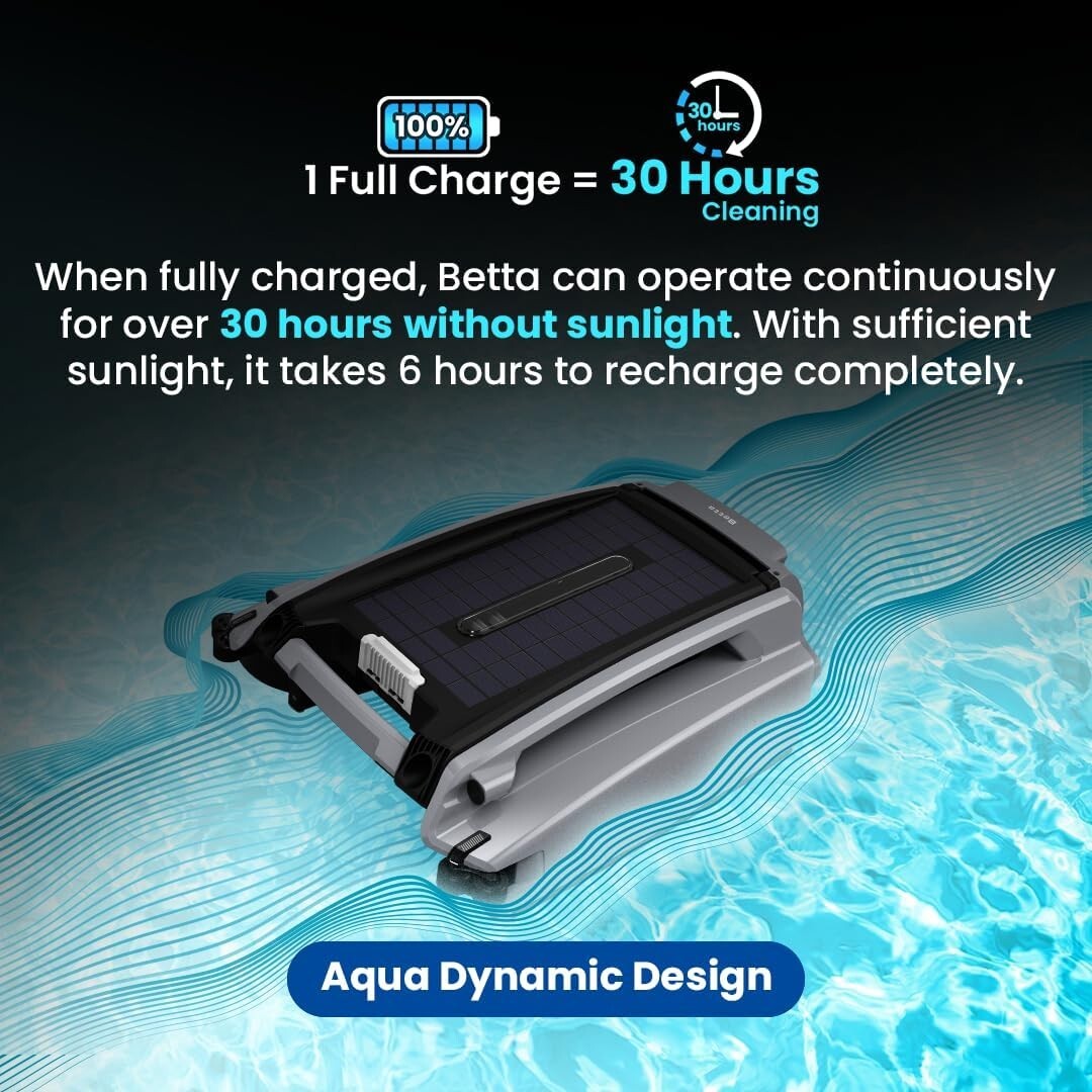 Advanced Solar Pool Skimmer with 30-Hour Battery Life & Easy Remote Control