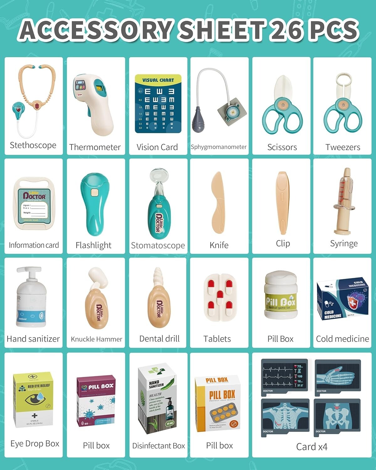 Complete Toddler Doctor Kit with Sound Effects - Perfect Gift for Ages 3-8