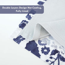 Load image into Gallery viewer, Stylish Watercolor Blooming Flower Valance – 52"W by 18"L Insulated Pair