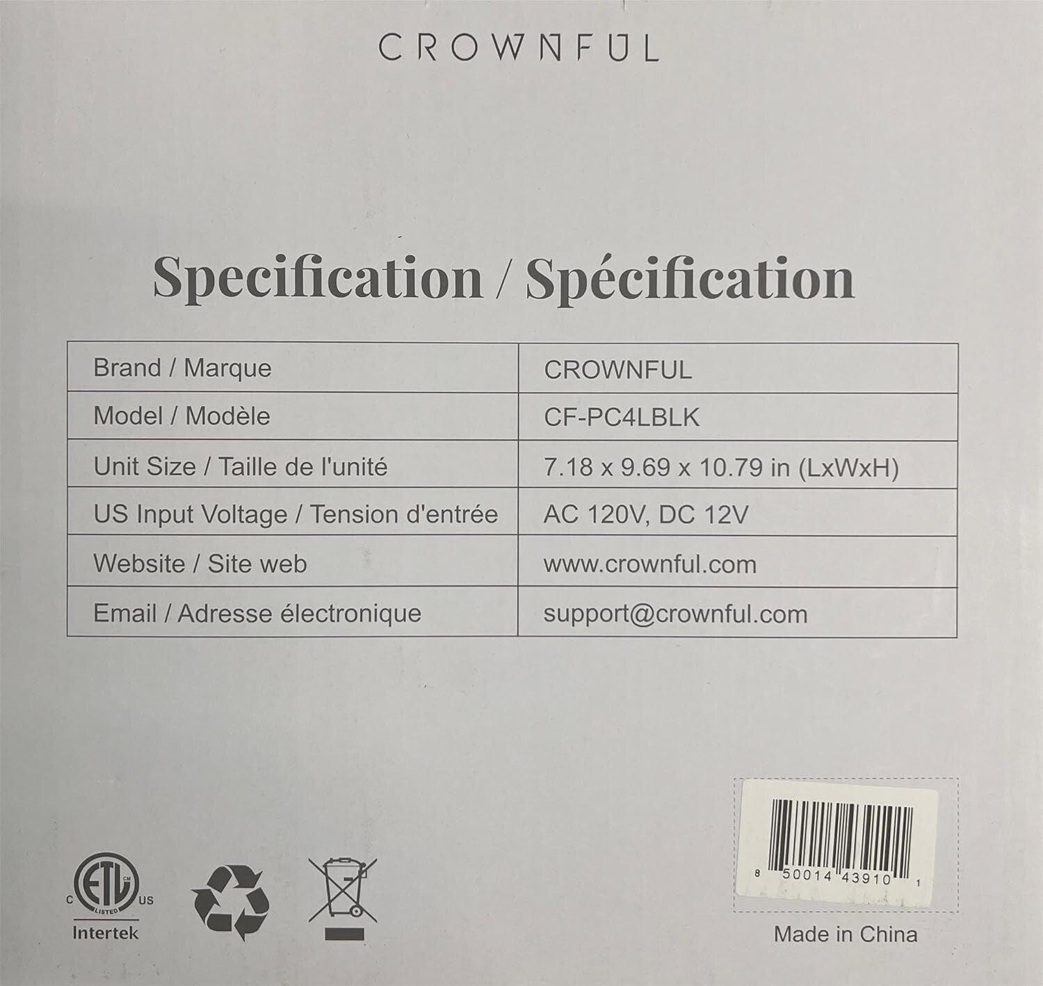 Stylish 4L ETL Certified Mini Fridge - Perfect for Skincare, Office, and Travel