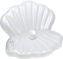 Load image into Gallery viewer, Inflatable Mermaid Clam Pool Float - 45.2 Inch with Pearl Ball for Kids' Parties