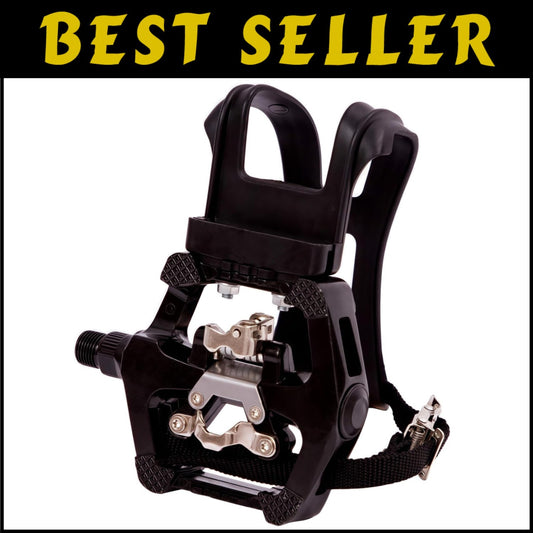 Durable Indoor Cycling Hybrid Pedals with 360 Stability and 12-Month Warranty