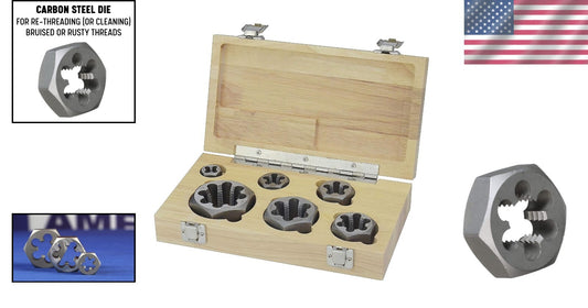 Efficiency and Precision: 6-Piece Right-Hand NPT Pipe Die Set with Case