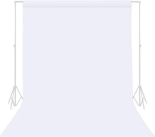 Load image into Gallery viewer, Versatile 10x20ft White Polyester Photography Backdrop - Party &amp; Studio Use
