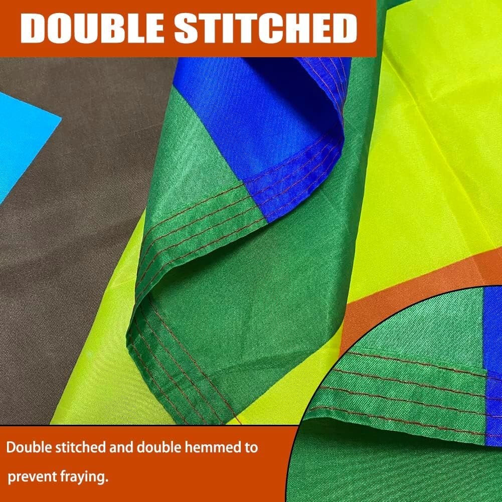 Durable 5x8 Heavy-Duty Progress Pride Flag - Perfect for Celebrating LGBTQ Pride